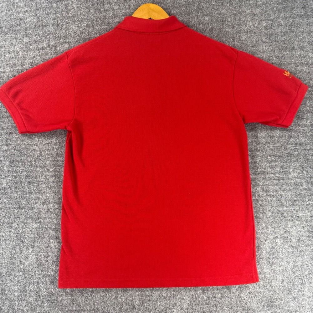 Lacoste Chemise Vintage Polo Shirt Mens XL Red Cotton Pique Short Sleeve France - Picture 3 of 7